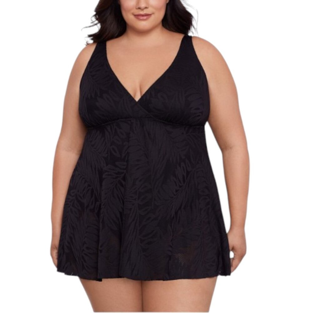 NWT Swim Solutions Flyaway Swim Dress